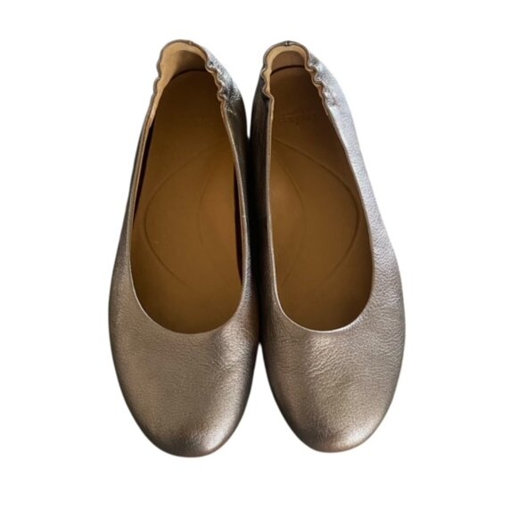 Dansko Mollie Pewter Metallic Ballet Flats 39.5 - Picture 2 of 7